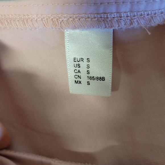 Pink Polka Dot Tulle Baloon Sleeve Fairy Blouse Size S - Picture 8 of 10